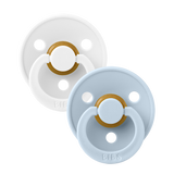 BIBS Colour 2 Pack White/Baby Blue
