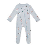 Zippered Footie in Mallard Duck