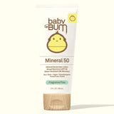 BABY BUM SPF 50 MINERAL SUNSCREEN  LOTION - FRAGRANCE FREE 3 oz
