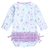 Fairytale Garden Long Sleeve One Piece Rash Guard