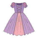 The Tower Princess  purple costume dress