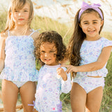 Fairytale Garden Long Sleeve One Piece Rash Guard