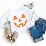 Jack O Lantern Face Halloween Toddler and Youth Long Sleeve