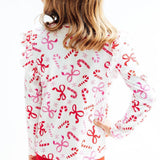 Candy Cane Lane L/S Ruffle Tee