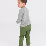 Boys Dusty Olive Slim Cargo Joggers