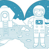 Coloring Book With Stickers: Outer Space