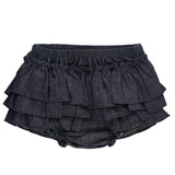 Baby Girls Dark Wash Denim Skirted Bloomer