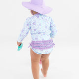Fairytale Garden Long Sleeve One Piece Rash Guard