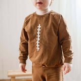 Acid Wash Football Infant Sweatshirt Set