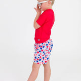 Vintage Red Short Sleeve Rash Guard