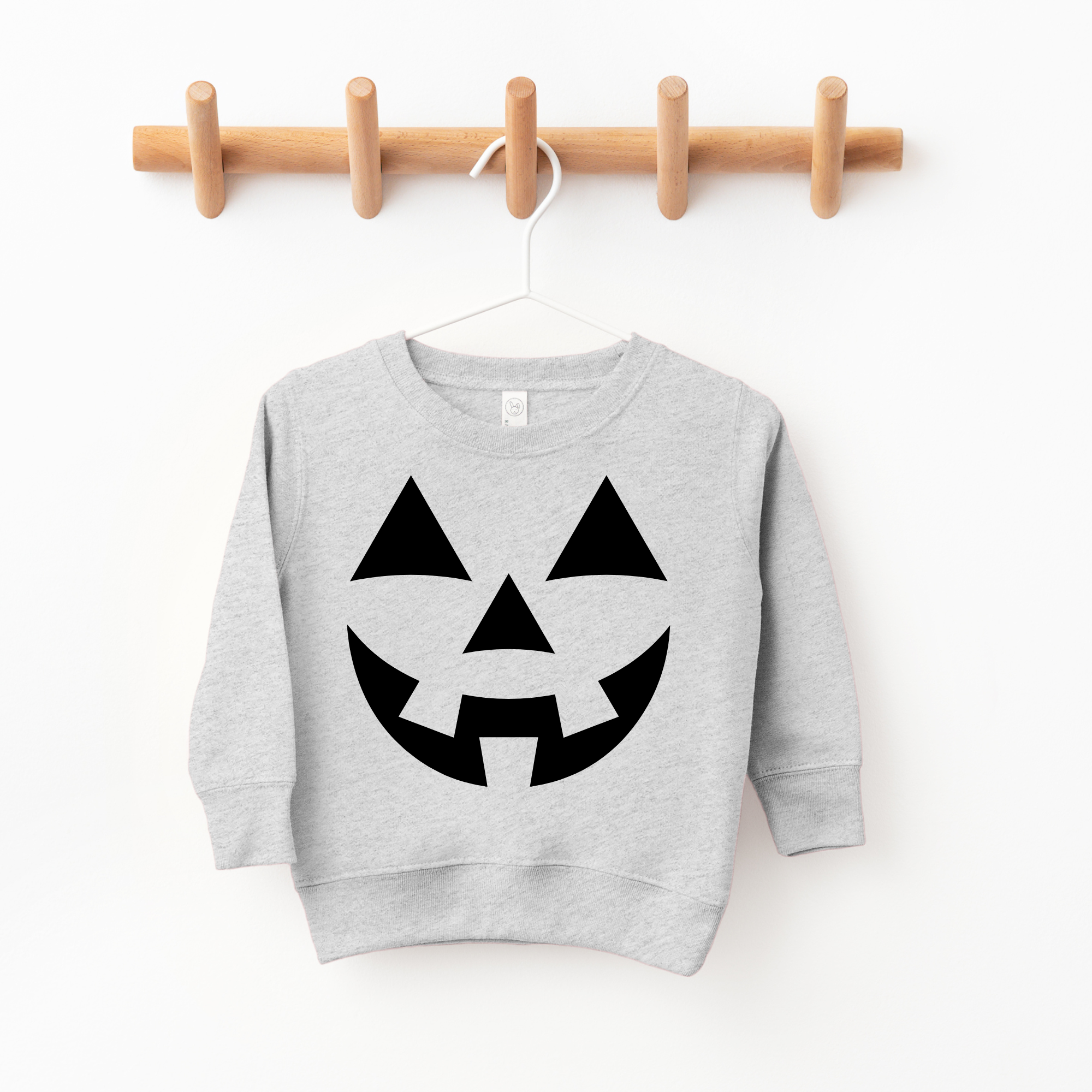 Jack O Lantern Face Halloween Toddler and Youth Sweatshirt