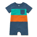 baby romper Indian teal