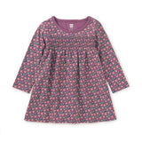 Smocked Empire Baby Dress -apple