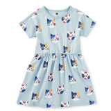 Short Sleeve Twirl Dress