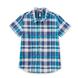 Plaid Button Up Woven Shirt