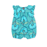 Flutter Baby Romper Hibiscus Wax Print