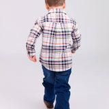 Boys Homegrown Harvest Plaid Long Sleeve Button Down Shirt