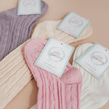 LLB Cable Knit Knee High Socks