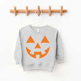 Jack O Lantern Face Halloween Toddler and Youth Sweatshirt