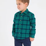 Boys Hayden Plaid Long Sleeve Button Down Shirt
