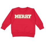 Merry Patch Christmas Sweatshirt - Kids Holiday Sweatshirt