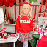 Merry Patch Christmas Sweatshirt - Kids Holiday Sweatshirt