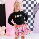 Halloween Treats Patch Sweatshirt -Kids Halloween Sweatshirt