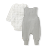 Plaid Infant Boy Jumpsuit & Bodysuit Set