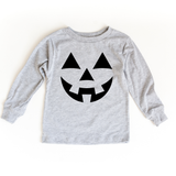 Jack O Lantern Face Halloween Toddler and Youth Long Sleeve