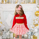 Merry Patch Christmas Sweatshirt - Kids Holiday Sweatshirt