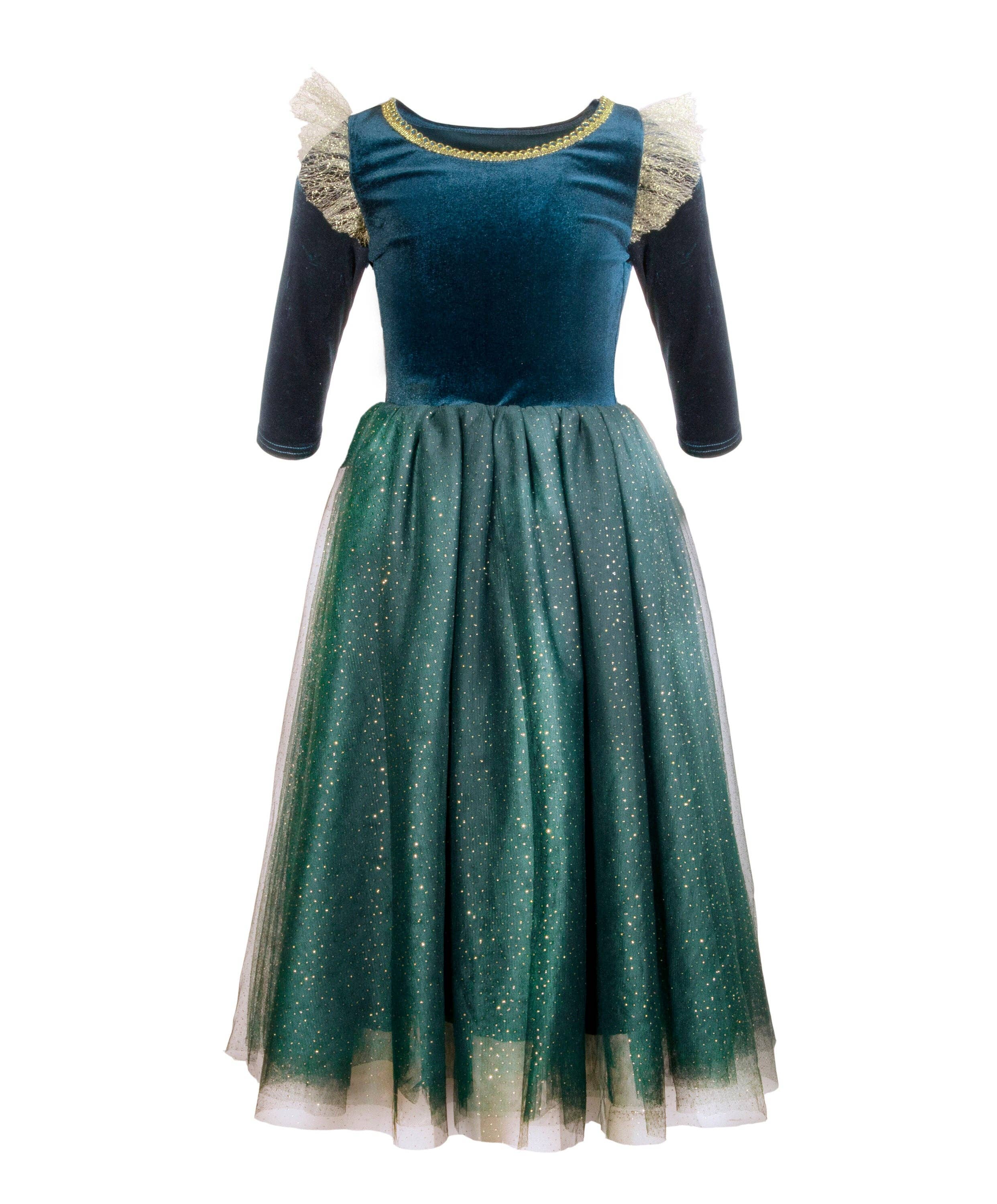 The Brave Princess teal costume dress