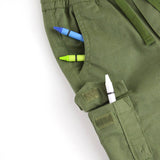 Boys Dusty Olive Slim Cargo Joggers
