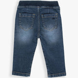 Boys Medium Wash Stretch Denim Pull-on Jeans