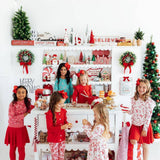 Candy Cane Lane L/S Ruffle Tee