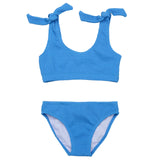 MARINE BLUE CROP BIKINI