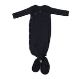 Newborn Knotted Gown - Midnight