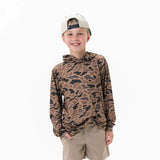 burlebo youth performance hoodie camo gauge