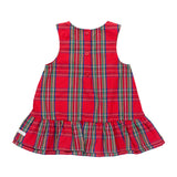 Girls Tis The Season Plaid Jumper Dress