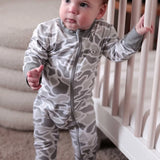 burlebo white Camo onesie