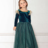 The Brave Princess teal costume dress