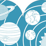 Coloring Book With Stickers: Outer Space
