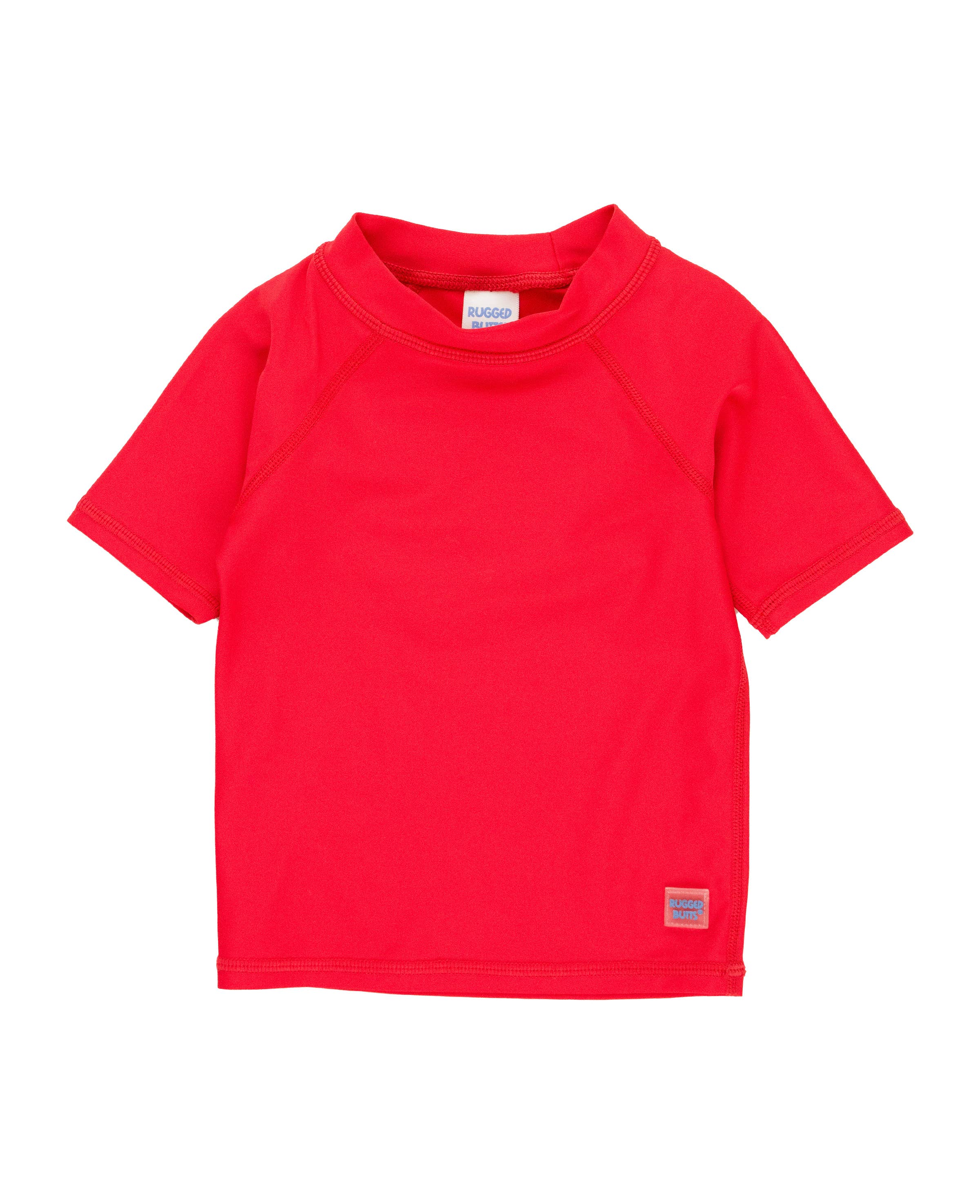 Vintage Red Short Sleeve Rash Guard