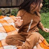 Acid Wash Football Infant Sweatshirt Set