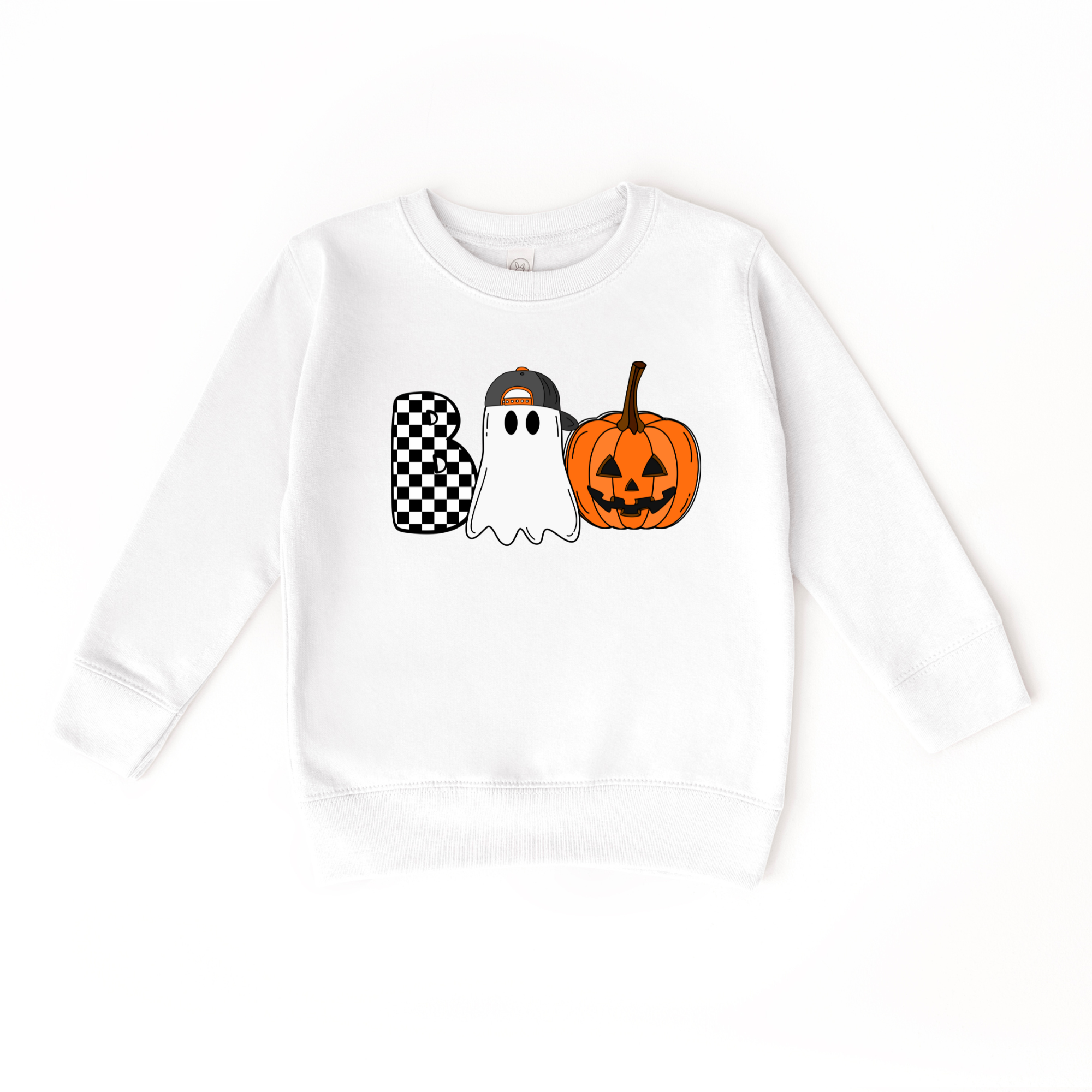 Boo Ghost Boo Crew Trick or Treat Halloween Kid Sweatshirt