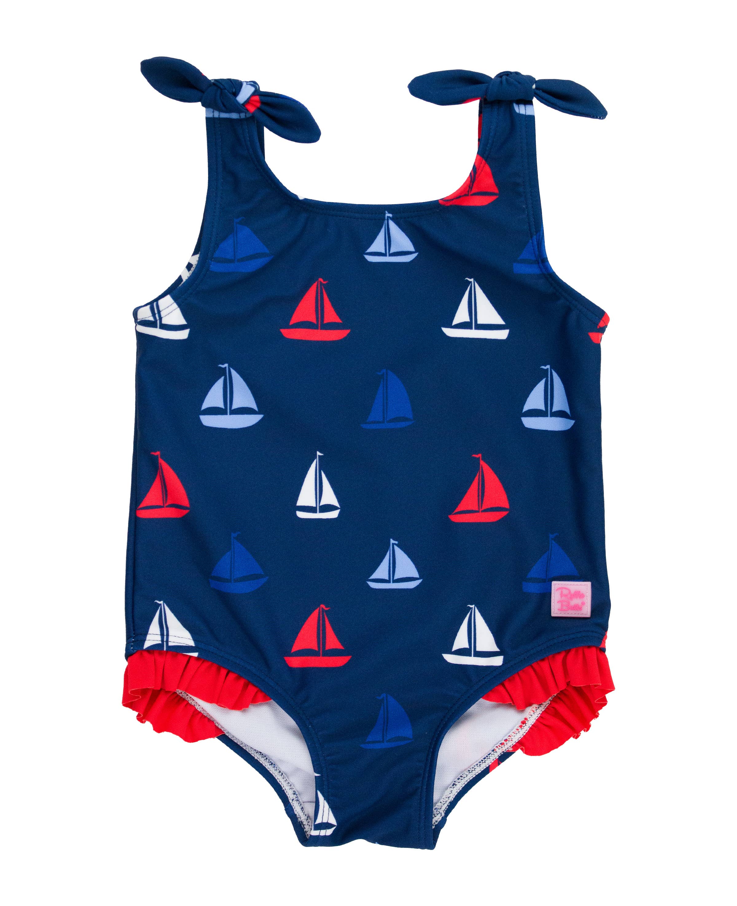 Sail Away Tie Shoulder One Piece