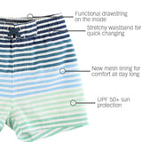 Coastal Stripes Swim Trunks