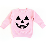 Jack O Lantern Face Halloween Toddler and Youth Sweatshirt