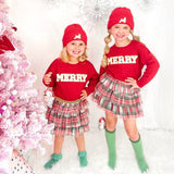 Merry Patch Christmas Sweatshirt - Kids Holiday Sweatshirt