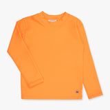 Boys Neon Orange Long Sleeve Rash Guard