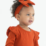Girls Rust Big Bow Headband